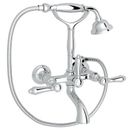 Rohl Country Bath Triple Handle Wall Mount Exposed Tub Filler Faucet, Metal in Gray | 13.25 H in | Wayfair A1401LMAPC