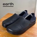 Earth Shoes Unisex Harvest Leather Slip On W11/M9 Black EUC Comfort Casual