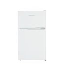 Cookology UCFF87 47cm Freestanding Undercounter Small Fridge Freezer with 2 Doors, 87 Litre, Adjustable Temperature Control, LED Light and a 3 Star Freezer Rating - in White