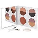 Sheer Cover – Sophisticate Look Face Palette For Eyes, Lips, and Cheeks – with Brush