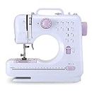 YXZN Portable Sewing Machine Basic Easy to Use for Adults and Kids 12 Built-in Stitches 2 Speeds Double Multifunction Electric Handheld Mini Sewing Machine
