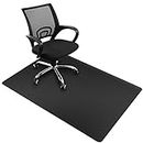 Alfombrilla protectora para el suelo, base para silla de oficina, 90 x 120 cm, suelo duro, versión mejorada, alfombra multiusos para silla de casa (negro, 120 x 90 cm)