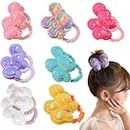 14pcs Butterfly Hair Ties For Girls Colorful Elastic Rubber Bands Hair Scrunchies Rainbow Sequin Butterfly Ponytail Holders Hair Accessories Cute Hair Accessories for Toddler Girls Kids Children