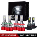 LED Headlights High Low Beam + Fog Bulbs For Chevy Silverado 1500 2500 2007-2015