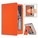RSAquar Kindle Paperwhite Case for 11th Generation 6.8" and Signature Edition 2021 Released, Premium PU Leather Cover with Auto Sleep Wake, Hand Strap, Card Slot and Foldable Stand, Orange