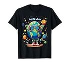 Dabbing Earth Planet Lustiger Tag der Erde T-Shirt