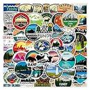 Vinyl Canadian National Park Stickers Canadian National Park Decals 50 Pcs Canadian National Park Sticker Pack for Water Bottle Laptop Ipad Car Suitcase Luggage Helmet