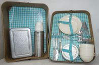 Camping suitcase picnic suitcase GDR bread can thermal pot cutlery.