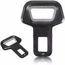 Norhogo 2 pcs Black Deactivate Seatbelt Alarm, Deactivate Seatbelt Alarm mit integriertem Gurtöffner, Auto Belt Buckle Fastener, Black