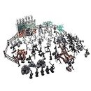 FASHIONMYDAY Fashion My Day® 120Pcs Medieval Castle Toys with Soldier Horses Figure Kids Play Toy Gifts