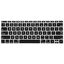 Saco Keyboard Silicon Protector Cover for The New MacBook 12" with Retina Display - Black with Clear