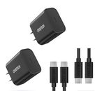 CHOETECH 18W USB-C PD FAST CHARGER WITH USB-C TO USB-C CABLES 1.8M (COMBO PACK)