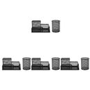 Inbox Zero Ivajla Cell Supplies Stationery Clip Caddy Desk Organizer in Black | 3.7 H x 8.1 W x 4.1 D in | Wayfair 1984F6ADA9C24D6FA30BD334A8D6A6F7