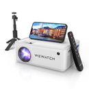 WEWATCH 8500 Lumens Portable Home Theater Projector WiFi Bluetooth w/ Mini Tripod & Remote Control, Crystal | 5.31 H x 8.27 W x 12 D in | Wayfair