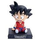 RainSound Superhero Action Figure Bobblehead with Mobile Stand for Car Dashboard, Office Desk, Collectible Figures Toys (Goku)