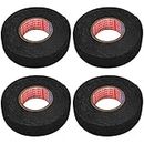 4 Rolls Wiring Hardness Tape 19mm x 15m, Wiring Loom Tape, Adhesive Fabric Cloth Tape for Automotive, Flame Retardant Tapes, Auto Tape Adhesive Electrical Insulation Tape for Car, Cables