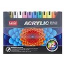 Levin Posca Paint Marker Pens 12 Colors Medium Point Tip Art Markers for DIY Glass, Ceramic, Rock, Wood, Canvas, Metal, Fabric, Highly Pigmented Acrylic Pens