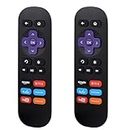 【Pack of 2】 Remote Control Only for Roku Box 1 2 3 4 (HD, XS, XD), Roku Express, Roku Express+, Roku Premiere, 【NOT for Stick or TV】