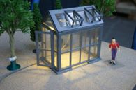 Casetta da giardino serra con/senza illuminazione/arredamento scala G/fai da te lgb