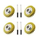 (4 PCS) W10112253 Mixer Worm Gear & W10380496 Carbon Brushes Replace Part For Whirlpool & KitchenAid Mixer Number 4162897 4169830 AP4295669