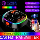 Accesorios Para Carro De Automovil Auto Musica Transmisor Bluetooth Cargador US