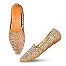 JM LOOKS Women's Casual Soft Copper Bellies Casual Bellies Comfortable Flats for Women and Girl's