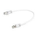 Amazon Basics - Cable para internet Ethernet Gigabit de banda ancha RJ45 Cat 7, Paquete de 5, 0.3 m, Blanco