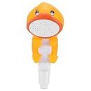 CYROX Cartoon Shape Shower Head with Holder for Children's, Water Flow Spray Shower Head for Baby, Handheld Kids Toddler Bathing Accessories For Bathroom(1Pcs) (DUCK)