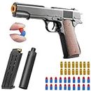 Toypapa Gun Toys for Kids with Rubber Foam Bullets | Jump ejecting Bullet shel Mechanism | Toy Gun Pistol Original Mechanism | Guns for Boys