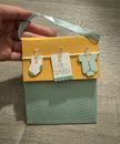 (Paquete de 5) Portatarjetas de bebé Oh para tarjeta de regalo baby shower ropa colgante linda
