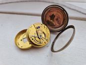 james m cuffie pocket watch Anique Silver cased collectible