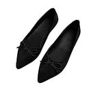 Zapatos de Vestir para Hombre Negro 2024 2024 Women's Walking Shoes Foreign Trade Shallow Mouth Chain Flat Shoes Female Vintage Casual Solid Womens Sandals A2-Black 4