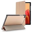 ebestStar - Cover per Samsung Galaxy Tab A7 10.4 T505 (2022, 2020), Custodia Protezione Flip Magnetica, Slim Case Sottile Pelle PU, Dorato