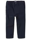 The Children's Place Boys' Baby and Toddler Stretch Skinny Chino Pants, New Navy, 4T