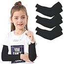 Shirsh 3 Pairs - Arm Sleeves for Kids Babies Toddlers, Unisex UV Sun Protection Arm Cover Cycling, Golf, Outdoor Sports, UPF 50, Age 1-7, UV Sun Protection, Cooling Sleeves
