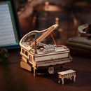 ROKR Magic Piano Music Box 3D Wooden Puzzle Mechanical Home Decor Gifts for Kids