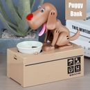 Choken Little Dog Puggy Bank Automatic Eating Coin Bank Money Saving Box AU Sell