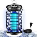Endbug Bug Zapper Outdoor with LED Light, 4200V Mosquito Zapper Outdoor, IPX5 Waterproof Electric Bug Zapper, 2-in-1 Fly Zapper Fly Trap Indoor Outdoor for Patio Garden Backyard Home, Plug in