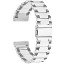 Cinturino in resina e acciaio inox per cinturino per orologio Fitbit Versa 3/Versa 4/Sense 2