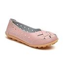Orthopedic Loafers,Orthopedic Loafers in Breathable Leather, Orthopedic Loafers for Women, Flats Breathable Slip On Shoes (Pink,10)