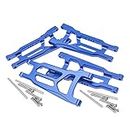 CODA RACING 4-Pack Alloy Front&Rear Suspension Arms for Traxxas 1/10 4X4 Slash, Stampede, Rustler 4WD VXL-Replaces Part 3655