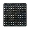 100 PCS Self-Adhesive Bumper Pads Hemispherical Shape Noise Dampening 8mmx4mm Rubber Feet for Cabinets, Small Appliances, Electronics, Picture Frames, Furniture, Drawers, Cupboards. (Black)