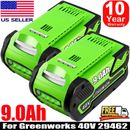 2PACK 40V 9.0Ah 29472 For Greenworks Lithium G-MAX Battery 9.0AH 29462 20302 NEW