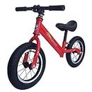 GOCART WITH G LOGO Lightweight Pedal Free Adjustable Seat Spokes Wheel Balance Bmx Bike Bicycle For Girls And Boys (Red, Black), Rigid