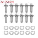 Stainless Steel Bolt Kit LS1 Header Parts Replaces Useful Washers 12set