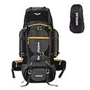 Impulse 80 Litres Keep Discovering Heavy Waterproof Rucksack Trekking Hiking Camping Outdoor Camps Luggage Bags Tour Travel Backpack For Man And Woman with Rain Cover (Multicolor)