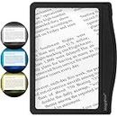 MAGNIPROS 5X Large LED Page Magnifier for Reading Magnifying Reader with 3 Color Lighting Modes & Anti-Glare Lens to Reduce Eye Strain-Perfect for Fine Print, Aging Eyes, Low Vision and Seniors