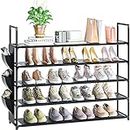 Shoe Rack 5 Tier Shoe Organizer Shoe Storage 20-25 Pairs for Closet Entryway Holder Space Saving Large Tall Shoe Tower/Shelf/Holder/Stand for Bedroom Garage Door