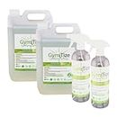 GymiTize Gym Equipment Sanitiser Spray and Gym Cleaner. 10 Litres + 2 x 750ml Spray Bottles. Contains Antibacterial Barrier Control