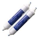 2 x In Line Fridge Water Filters Compatible with Samsung, Daewoo, LG etc